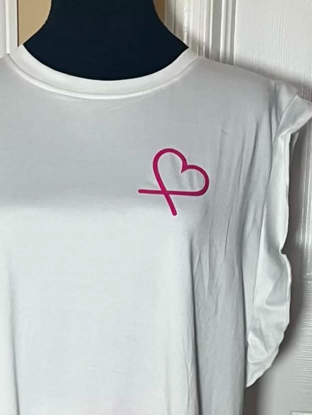 Cherie Bliss White and Pink Heart Pajama Set (C22) - Picture 4 of 8